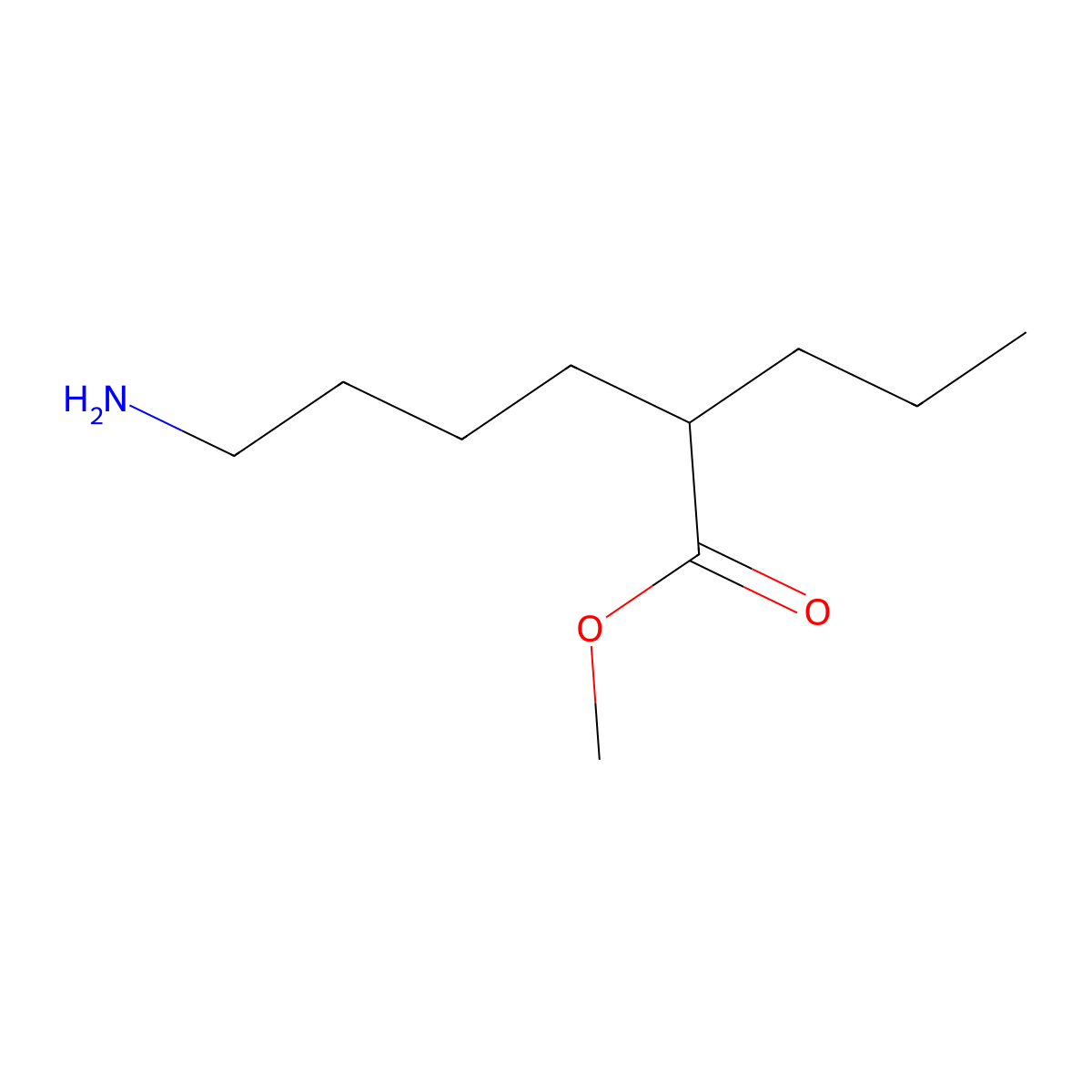 Methyl 6-amino-2-propylhexanoate molecular structure, CAS 2580232-32-0