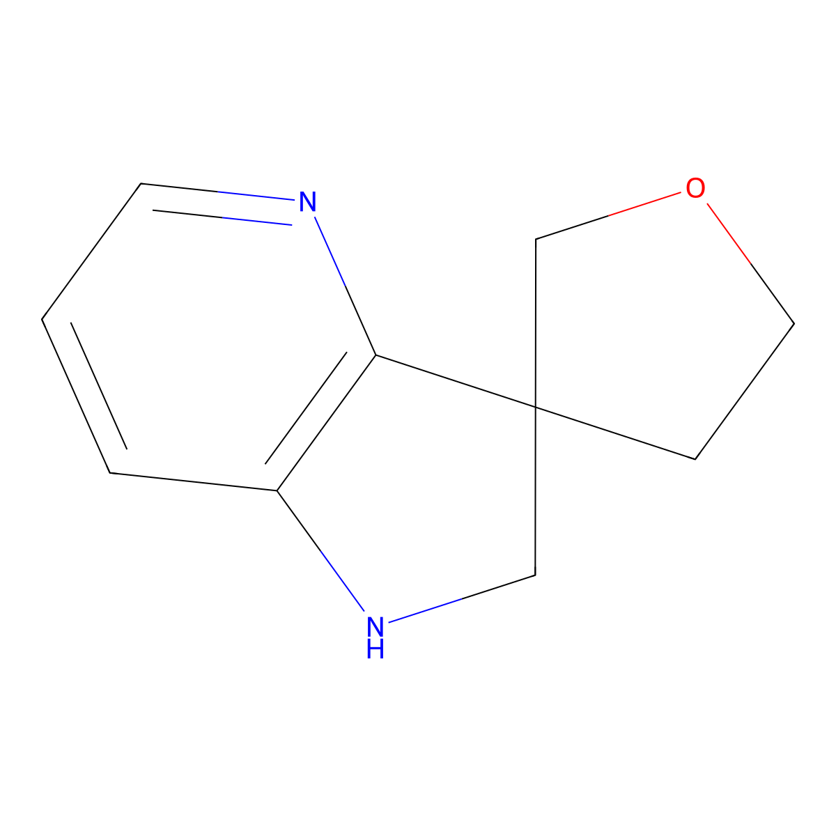 1',2'-Dihydrospiro[oxolane-3,3'-pyrrolo[3,2-b]pyridine] molecular structure, CAS 2580232-54-6