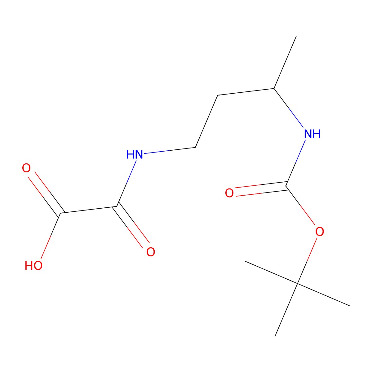 [(3-{[(Tert-butoxy)carbonyl]amino}butyl)carbamoyl]formic acid molecular structure, CAS 2580232-90-0
