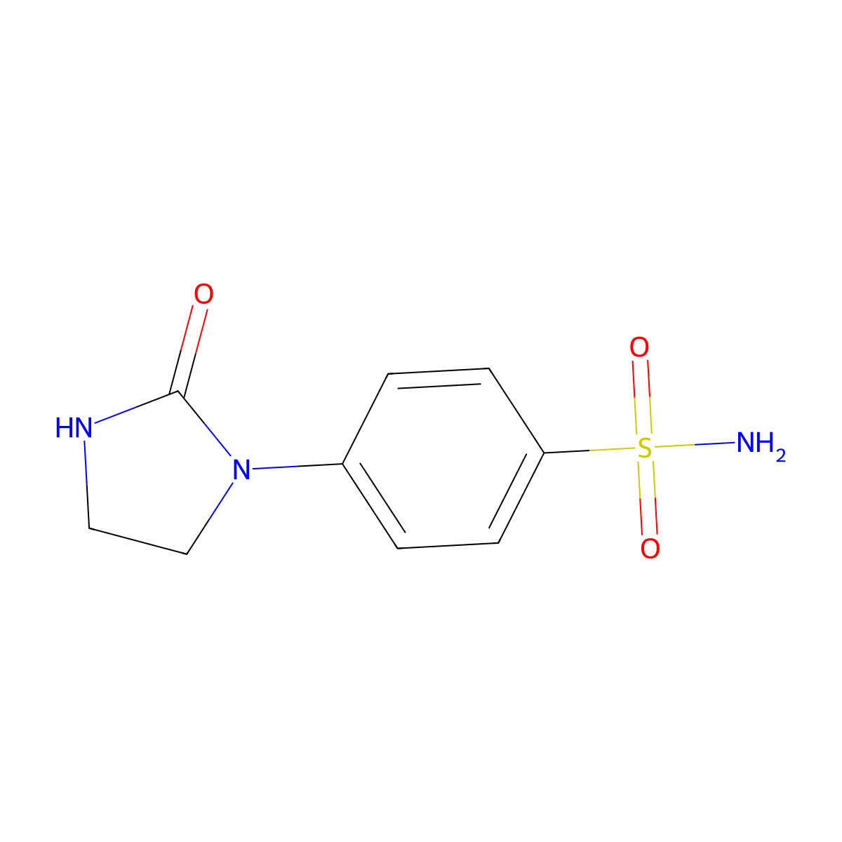 4-(2-Oxoimidazolidin-1-yl)benzene-1-sulfonamide molecular structure, CAS 2580233-43-6