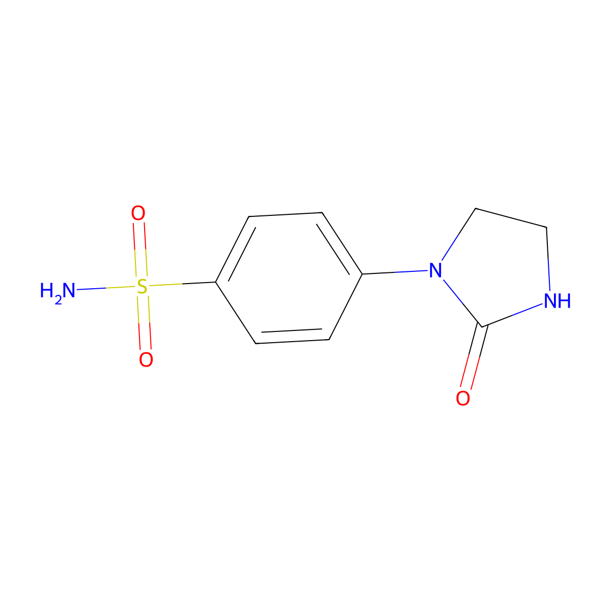 4-(2-Oxoimidazolidin-1-yl)benzene-1-sulfonamide molecular structure, CAS 2580233-43-6