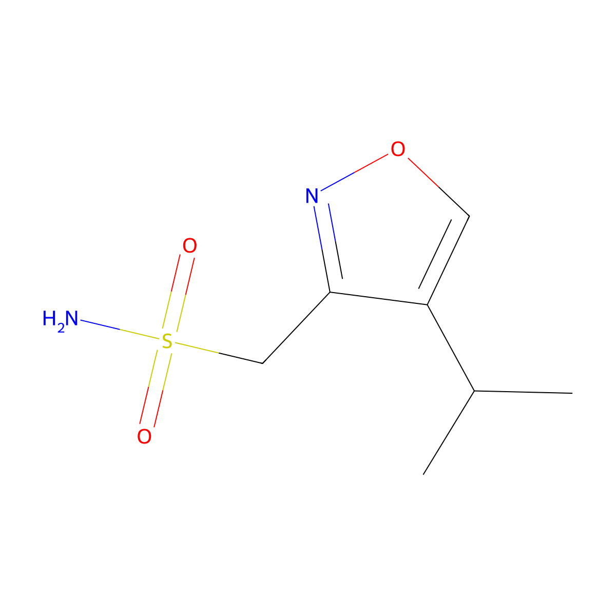 [4-(Propan-2-yl)-1,2-oxazol-3-yl]methanesulfonamide molecular structure, CAS 2580233-70-9
