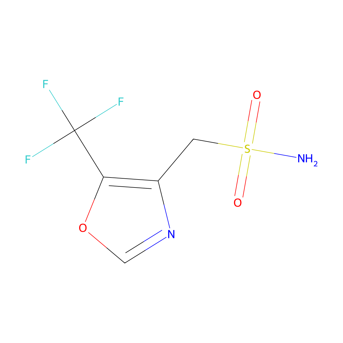 [5-(Trifluoromethyl)-1,3-oxazol-4-yl]methanesulfonamide molecular structure, CAS 2580233-82-3