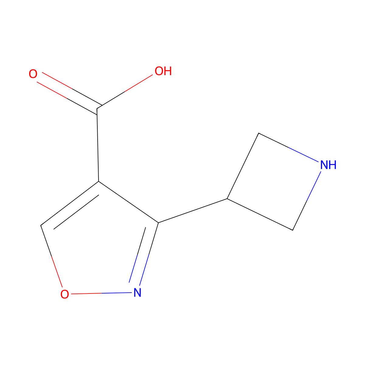 3-(Azetidin-3-yl)-1,2-oxazole-4-carboxylic acid molecular structure, CAS 2580234-06-4