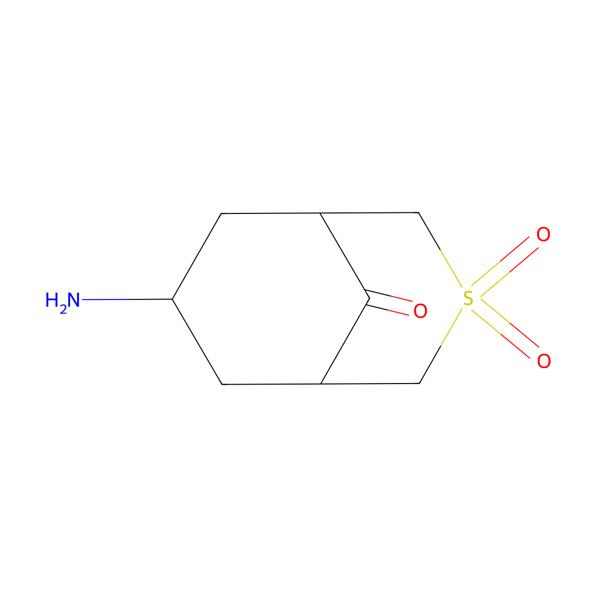7-Amino-3lambda6-thiabicyclo[3.3.1]nonane-3,3,9-trione molecular structure, CAS 2580234-35-9