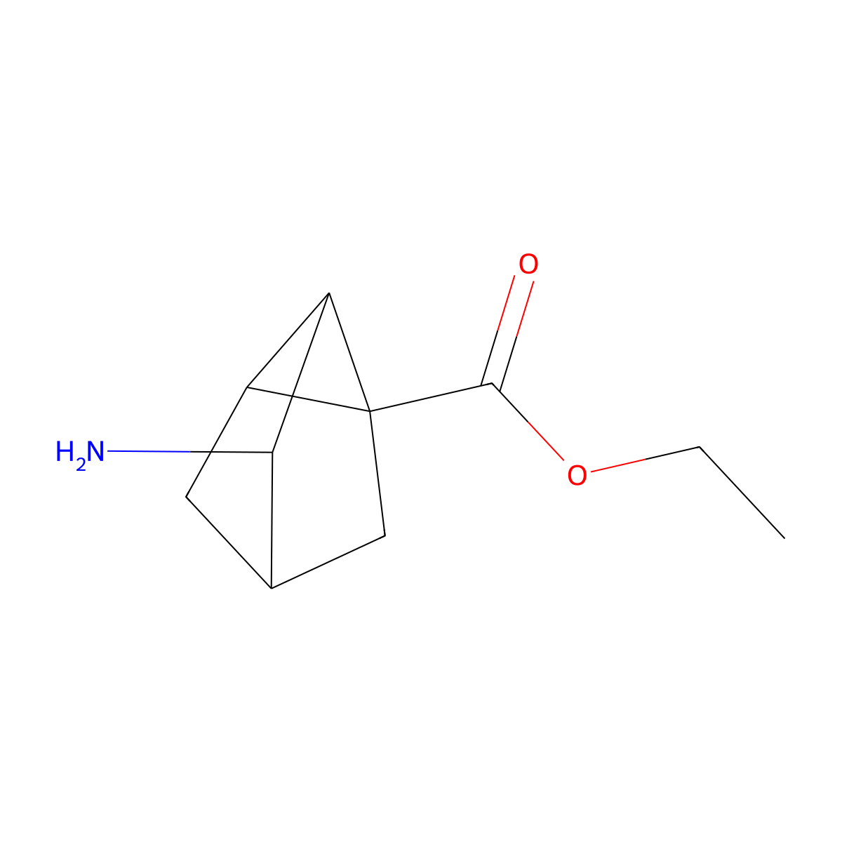 Ethyl 3-aminotricyclo[2.2.1.0,2,6]heptane-1-carboxylate molecular structure, CAS 2580234-55-3