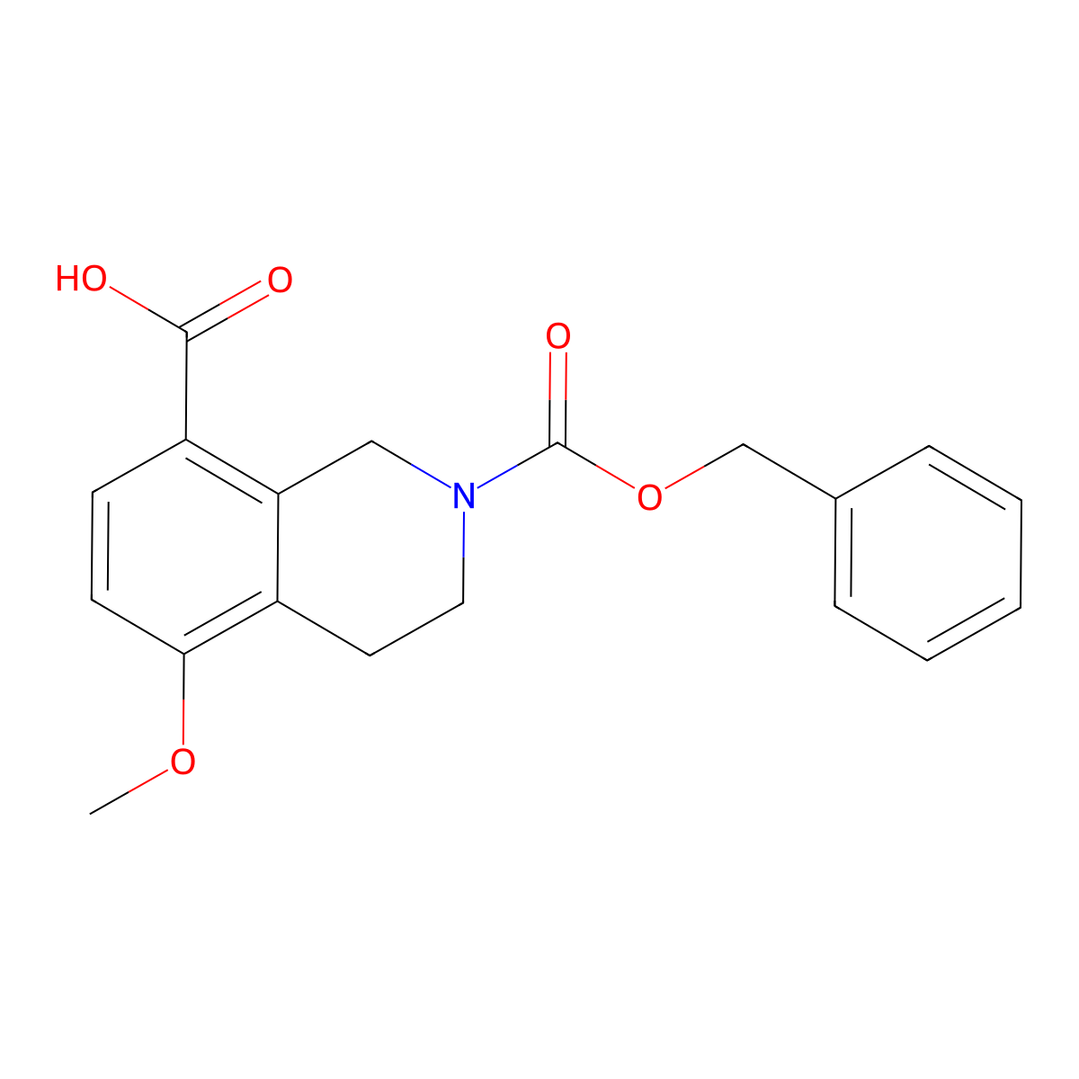 2-[(Benzyloxy)carbonyl]-5-methoxy-1,2,3,4-tetrahydroisoquinoline-8-carboxylic acid molecular structure, CAS 2580234-73-5