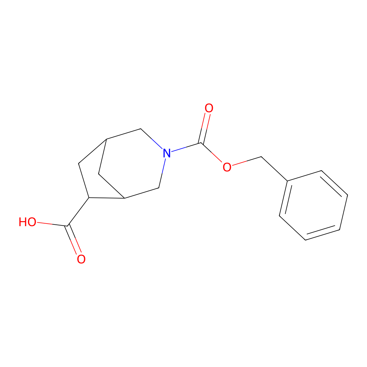 3-[(Benzyloxy)carbonyl]-3-azabicyclo[3.2.1]octane-6-carboxylic acid molecular structure, CAS 2580234-96-2
