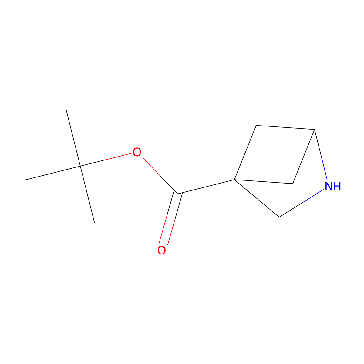 Tert-butyl 2-azabicyclo[2.1.1]hexane-4-carboxylate molecular structure, CAS 2580236-09-3