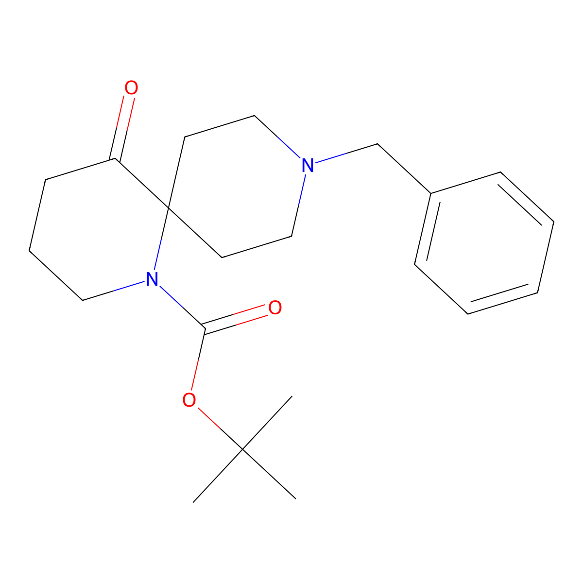 Tert-butyl 9-benzyl-5-oxo-1,9-diazaspiro[5.5]undecane-1-carboxylate molecular structure, CAS 2580236-25-3