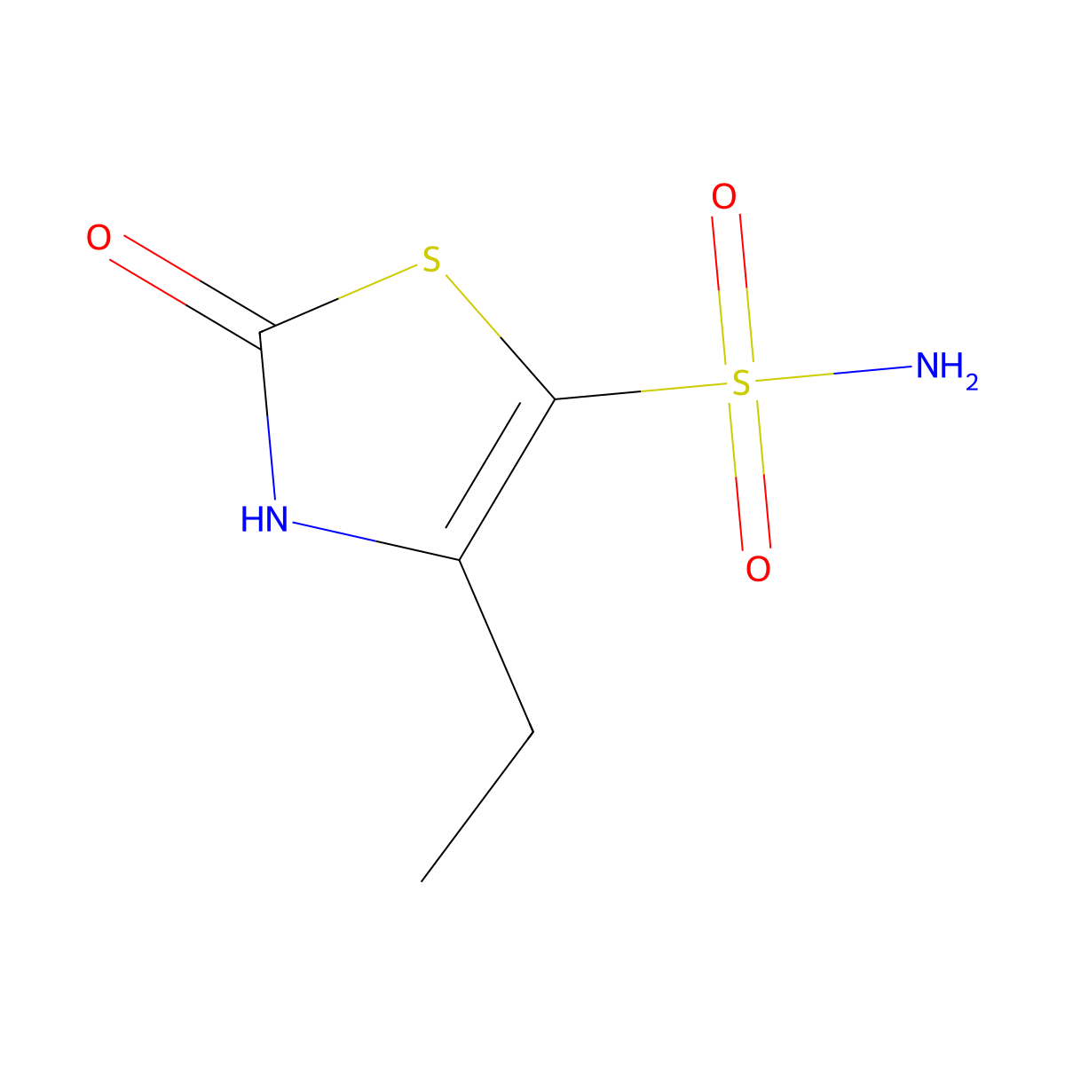 4-Ethyl-2-oxo-2,3-dihydro-1,3-thiazole-5-sulfonamide molecular structure, CAS 2580236-46-8