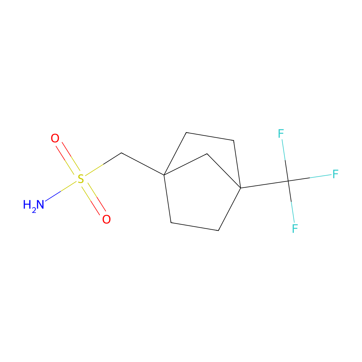 [4-(Trifluoromethyl)bicyclo[2.2.1]heptan-1-yl]methanesulfonamide molecular structure, CAS 2580236-72-0