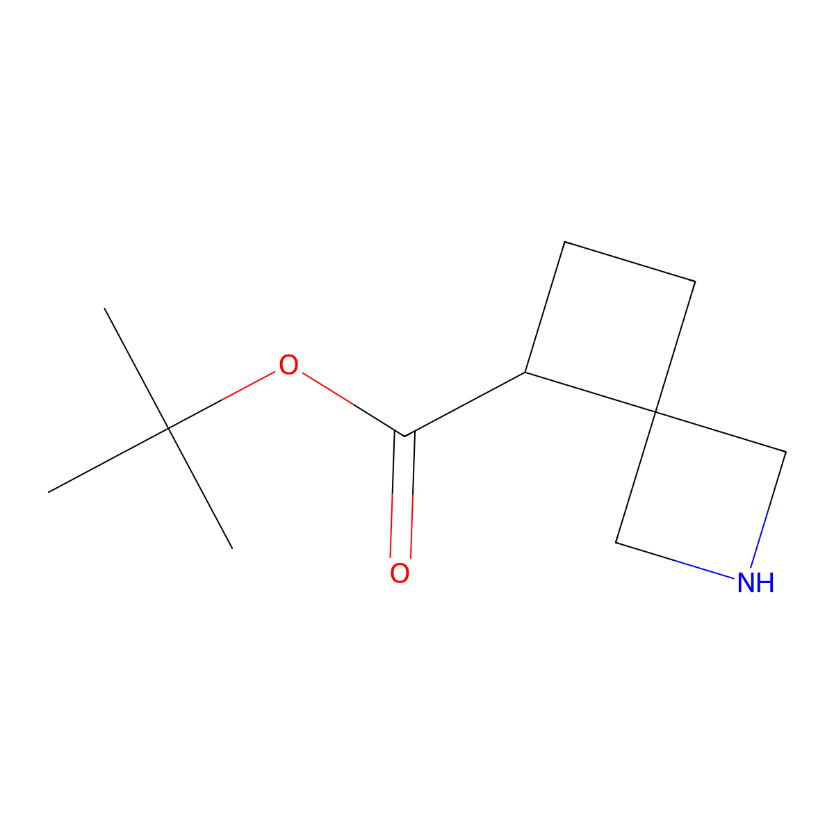 Tert-butyl 2-azaspiro[3.3]heptane-5-carboxylate molecular structure, CAS 2580237-36-9