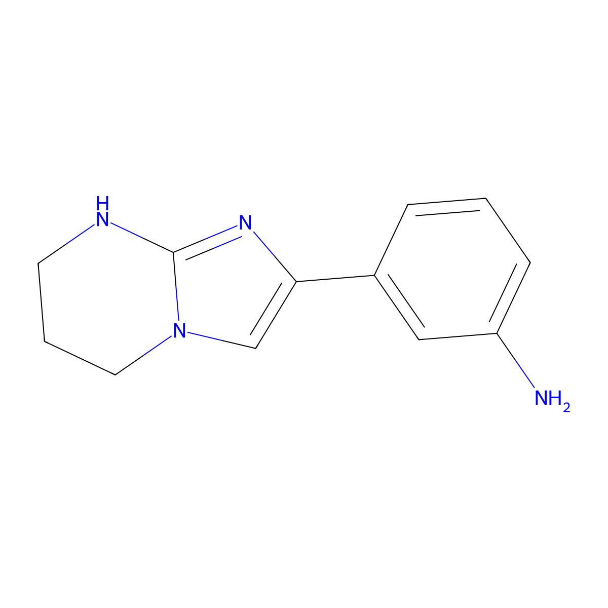 3-{5H,6H,7H,8H-imidazo[1,2-a]pyrimidin-2-yl}aniline molecular structure, CAS 2580237-43-8