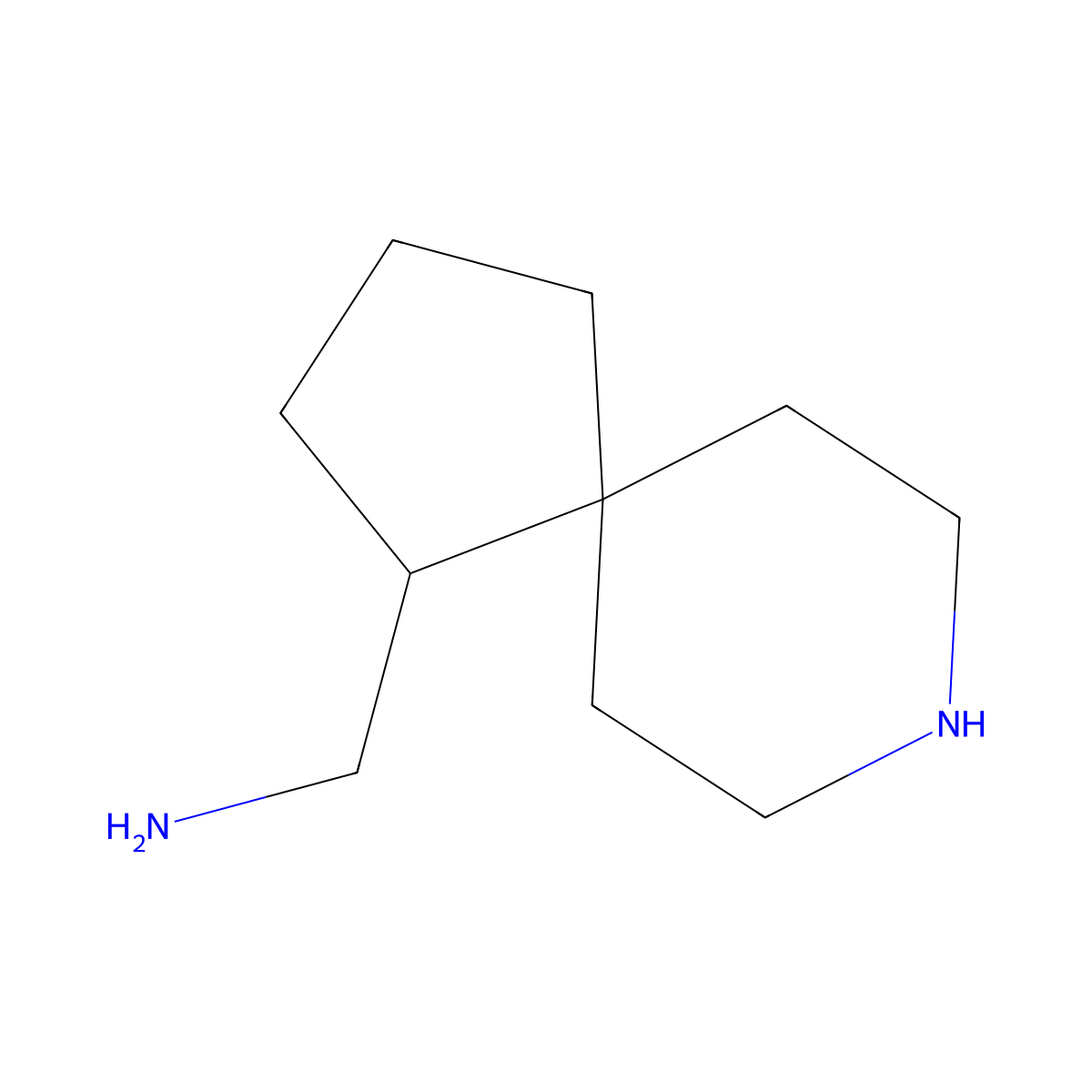1-{8-Azaspiro[4.5]decan-1-yl}methanamine molecular structure, CAS 2580237-45-0