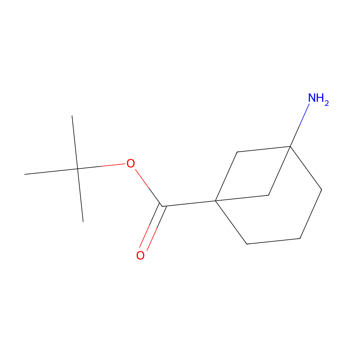Tert-butyl 5-aminobicyclo[3.1.1]heptane-1-carboxylate molecular structure, CAS 2580237-66-5