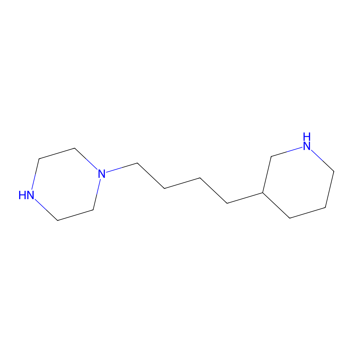 1-[4-(Piperidin-3-yl)butyl]piperazine molecular structure, CAS 2580237-69-8
