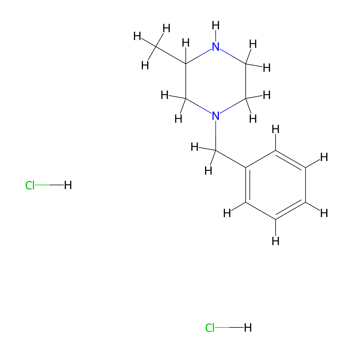 1-Benzyl-3-methylpiperazine dihydrochloride molecular structure, CAS 2580237-76-7