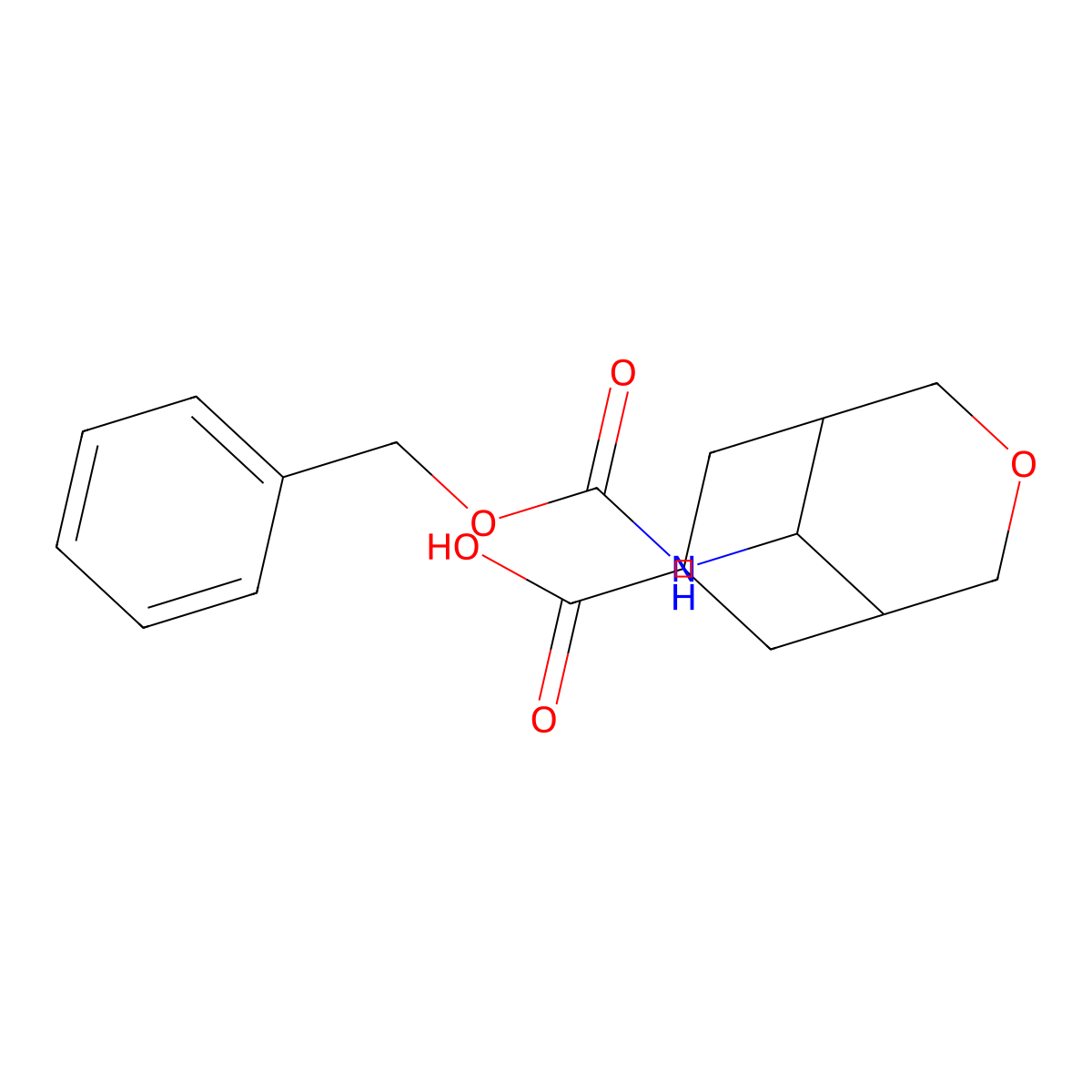 9-{[(Benzyloxy)carbonyl]amino}-3-oxabicyclo[3.3.1]nonane-7-carboxylic acid molecular structure, CAS 2580238-68-0