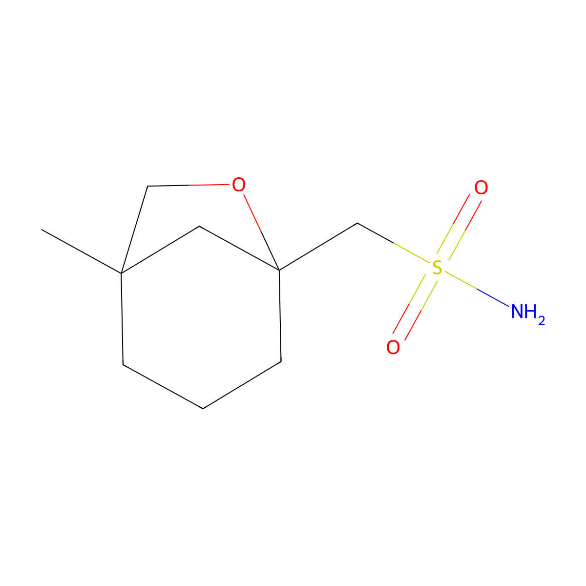 {1-Methyl-6-oxabicyclo[3.2.1]octan-5-yl}methanesulfonamide molecular structure, CAS 2580238-95-3
