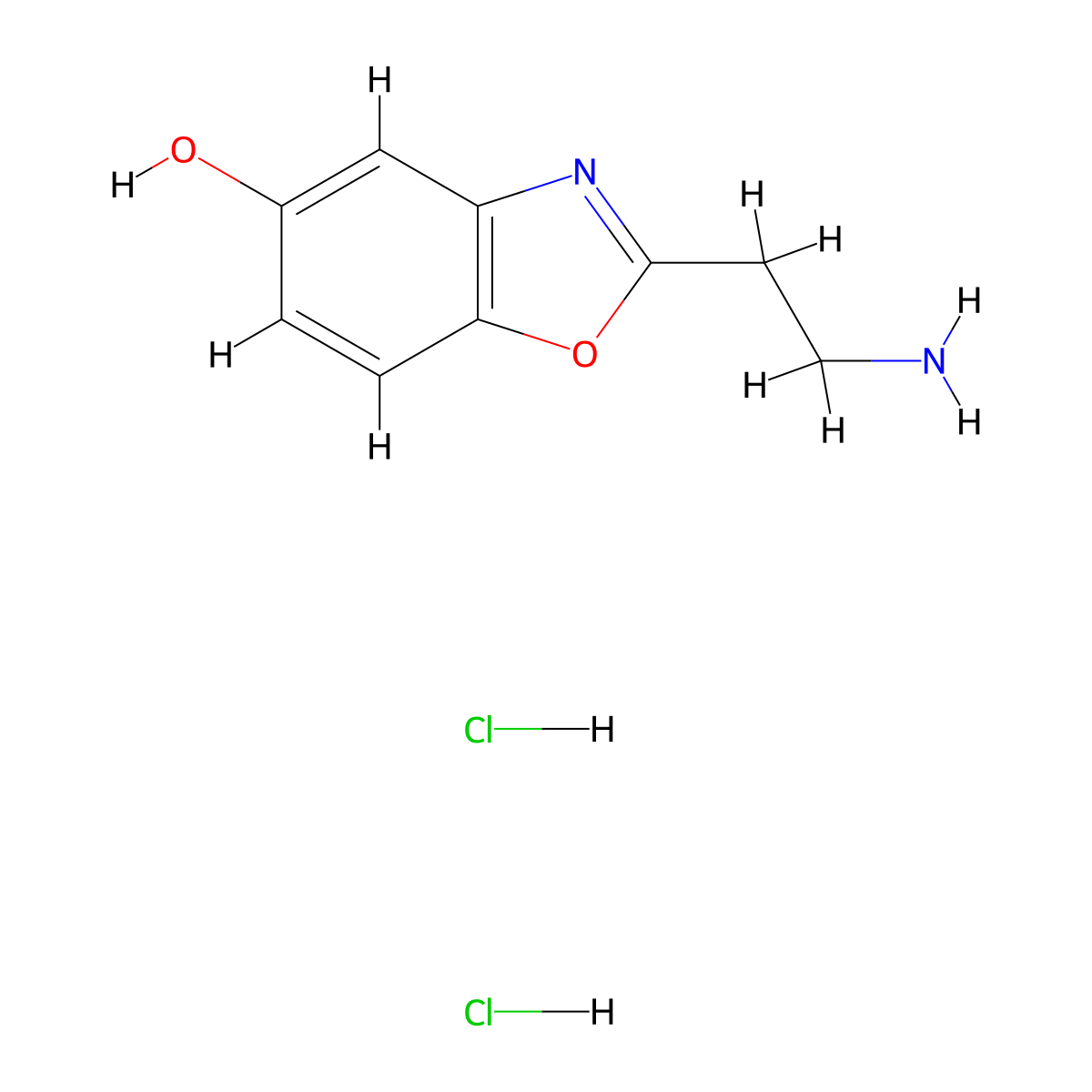 2-(2-Aminoethyl)-1,3-benzoxazol-5-oldihydrochloride molecular structure, CAS 2580239-01-4