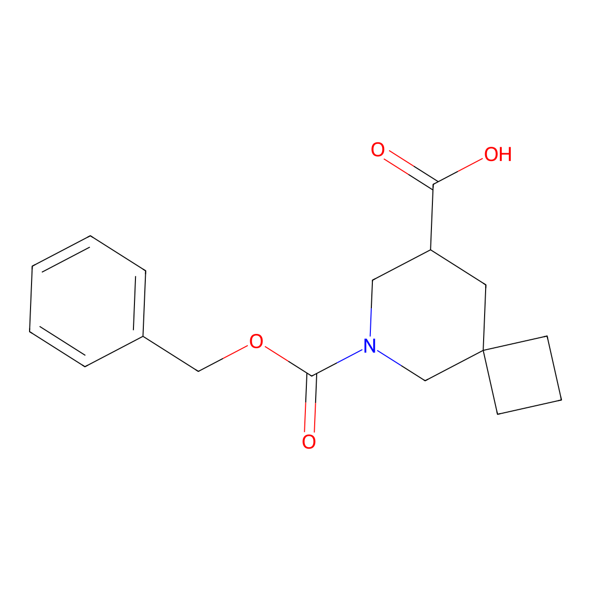 6-[(Benzyloxy)carbonyl]-6-azaspiro[3.5]nonane-8-carboxylic acid molecular structure, CAS 2580239-06-9