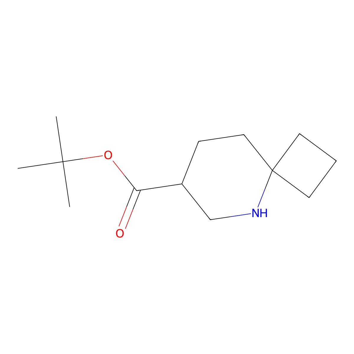 Tert-butyl 5-azaspiro[3.5]nonane-7-carboxylate molecular structure, CAS 2580240-34-0