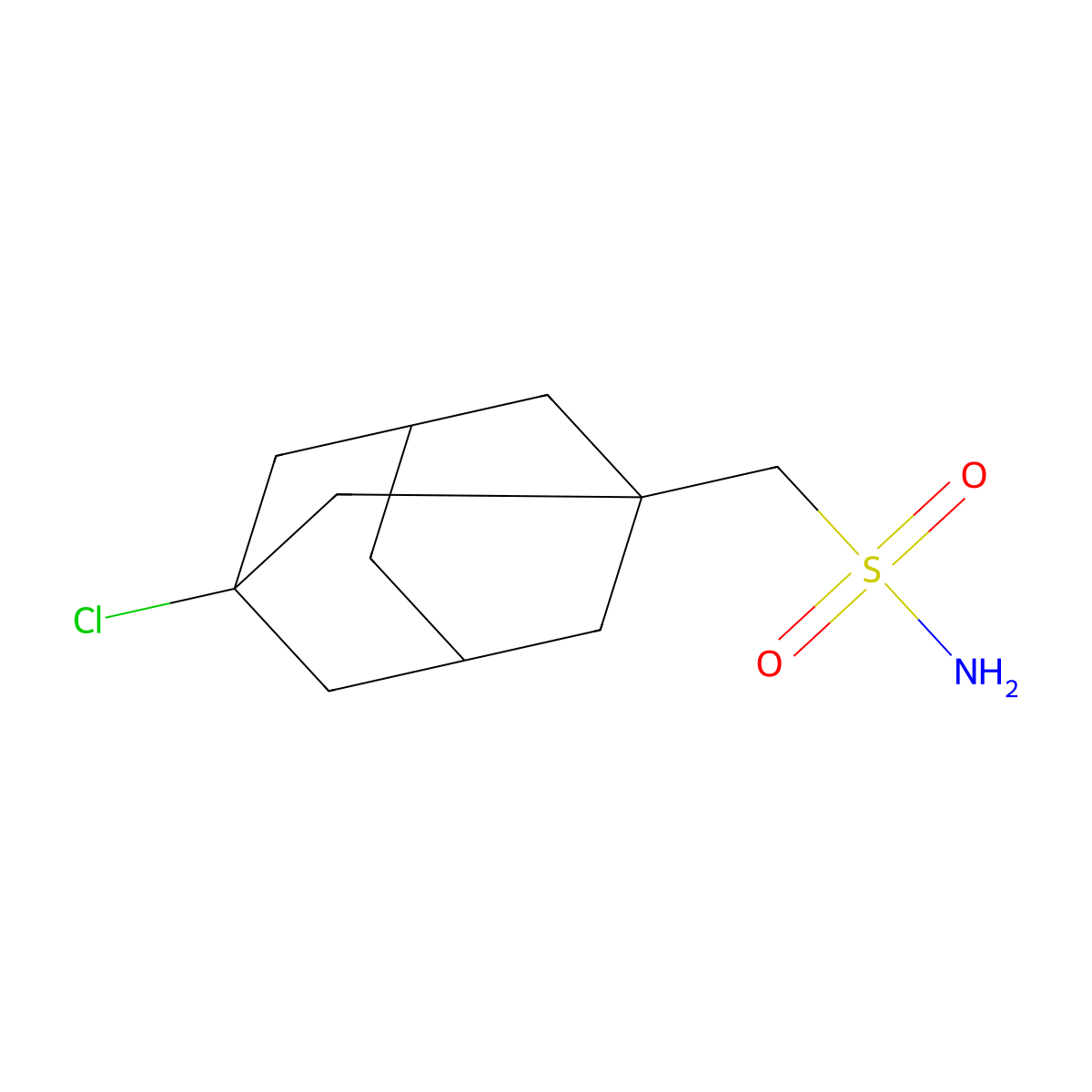 (3-Chloroadamantan-1-yl)methanesulfonamide molecular structure, CAS 2580240-59-9