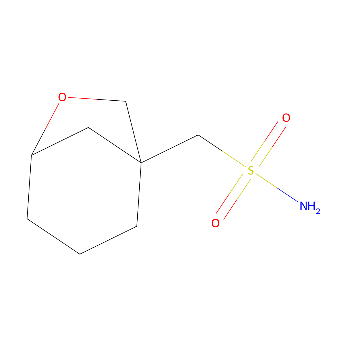 {6-Oxabicyclo[3.2.1]octan-1-yl}methanesulfonamide molecular structure, CAS 2580240-60-2