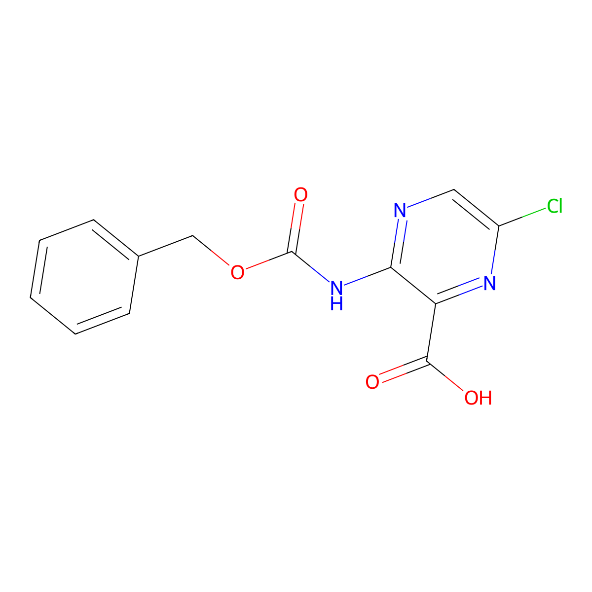 3-{[(Benzyloxy)carbonyl]amino}-6-chloropyrazine-2-carboxylic acid molecular structure, CAS 2580240-82-8