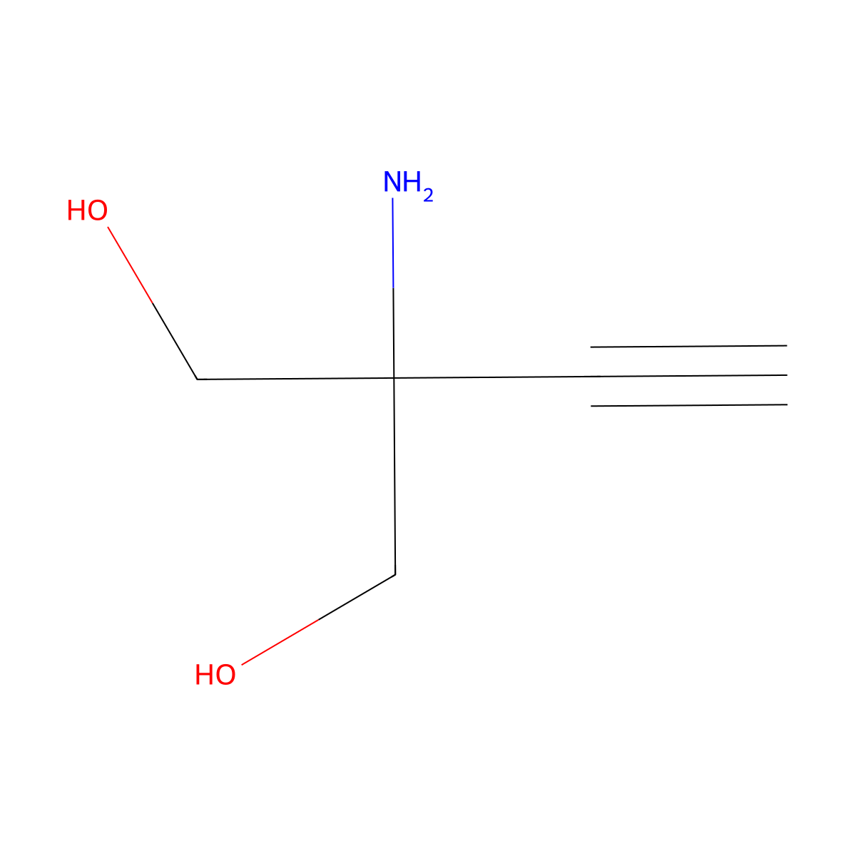 2-Amino-2-ethynylpropane-1,3-diol molecular structure, CAS 2580241-17-2