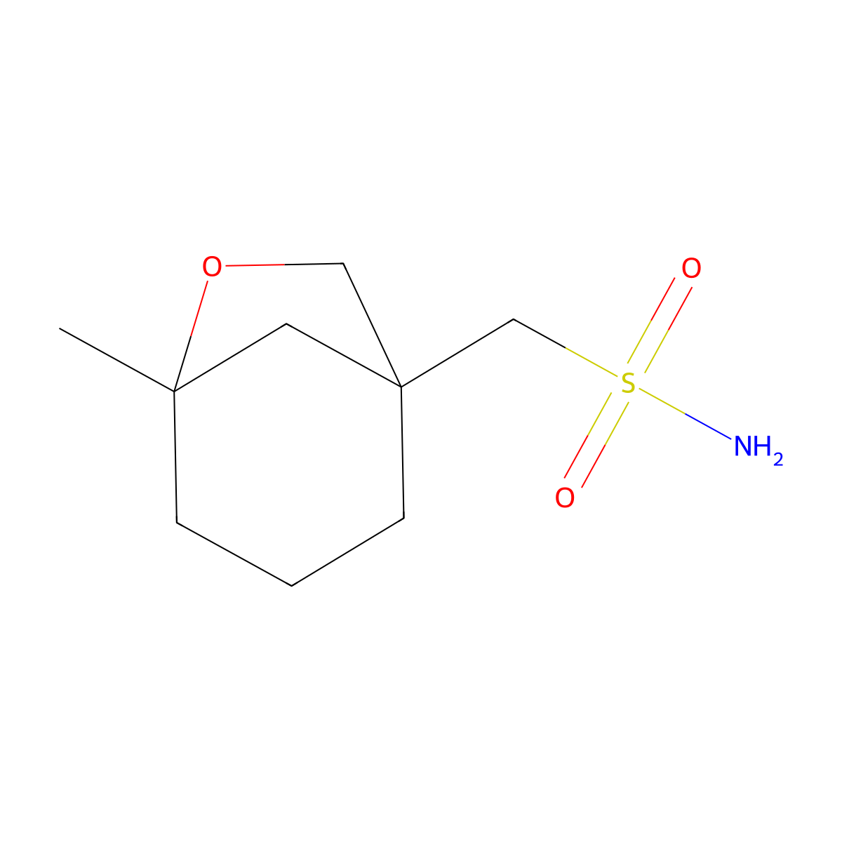 {5-Methyl-6-oxabicyclo[3.2.1]octan-1-yl}methanesulfonamide molecular structure, CAS 2580241-68-3