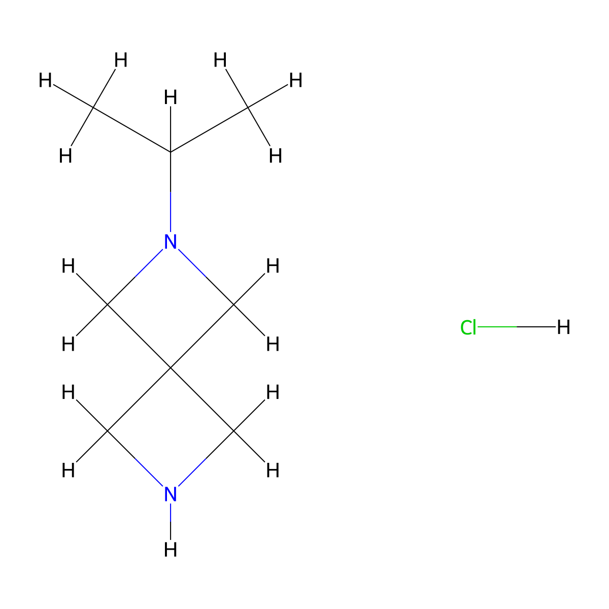 2-(Propan-2-yl)-2,6-diazaspiro[3.3]heptanehydrochloride molecular structure, CAS 2580242-11-9