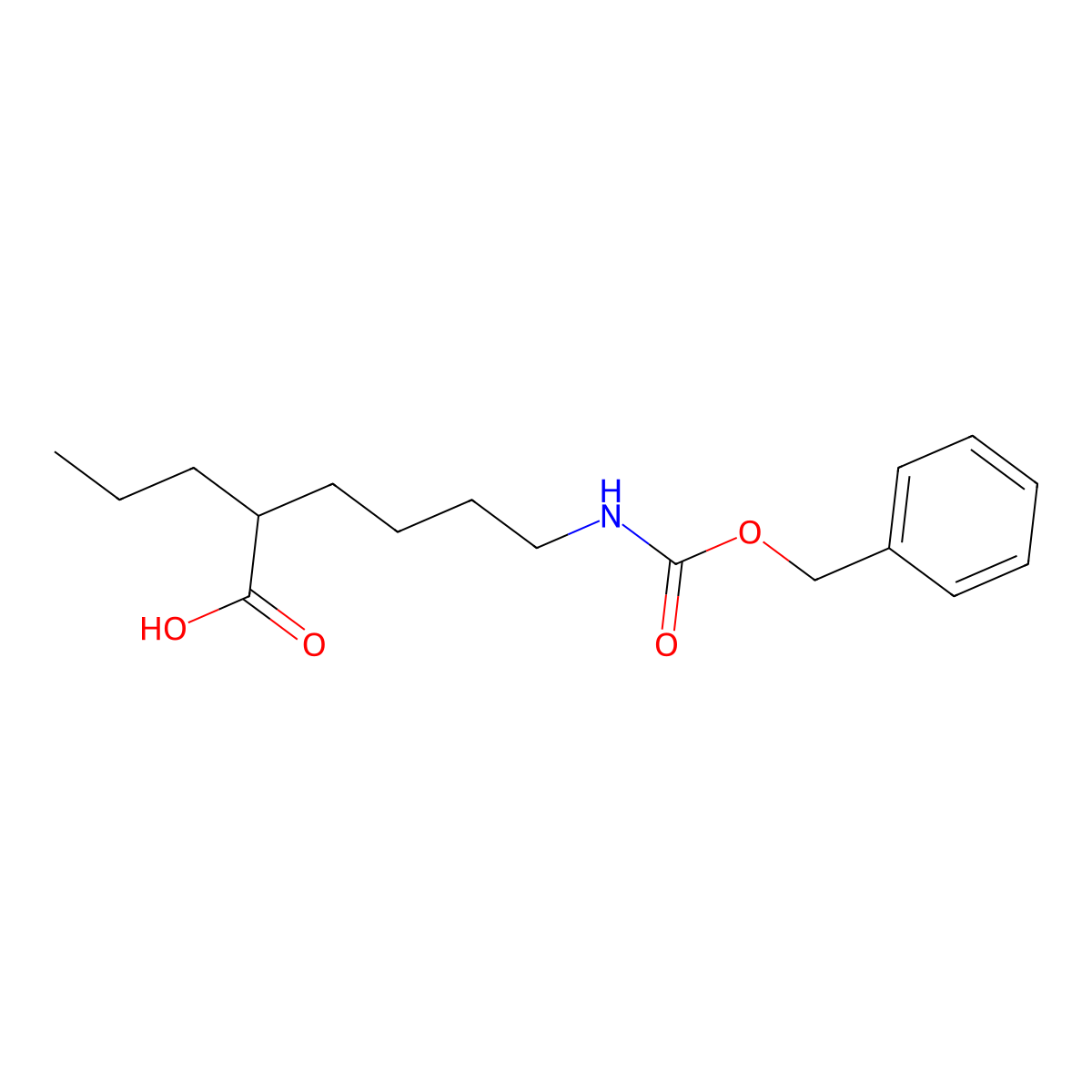 6-{[(Benzyloxy)carbonyl]amino}-2-propylhexanoic acid molecular structure, CAS 2580242-66-4