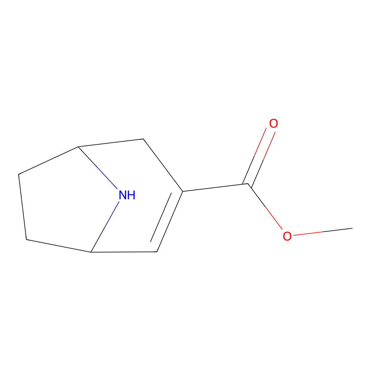 Methyl 8-azabicyclo[3.2.1]oct-2-ene-3-carboxylate molecular structure, CAS 2580243-45-2