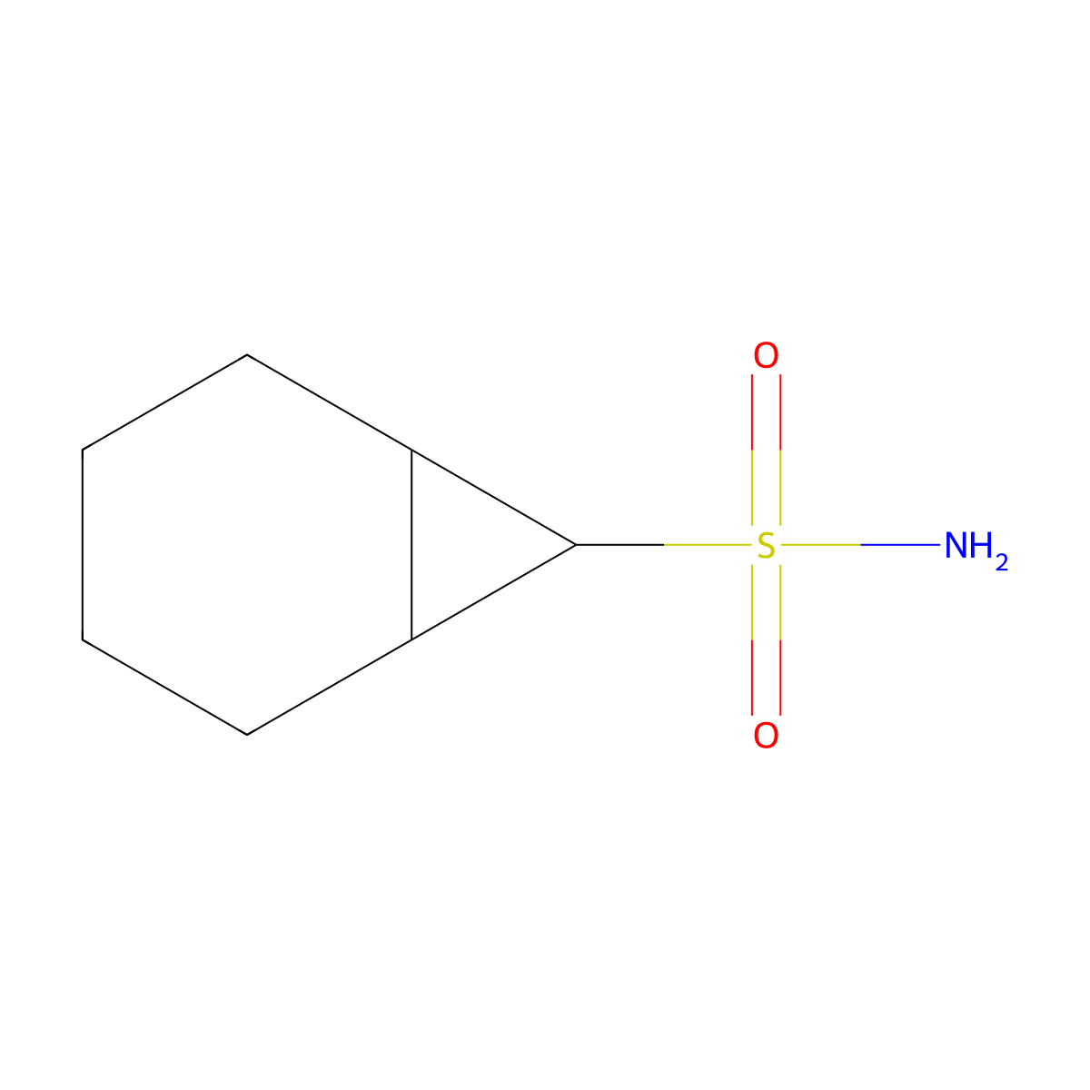 Bicyclo[4.1.0]heptane-7-sulfonamide molecular structure, CAS 2580243-57-6