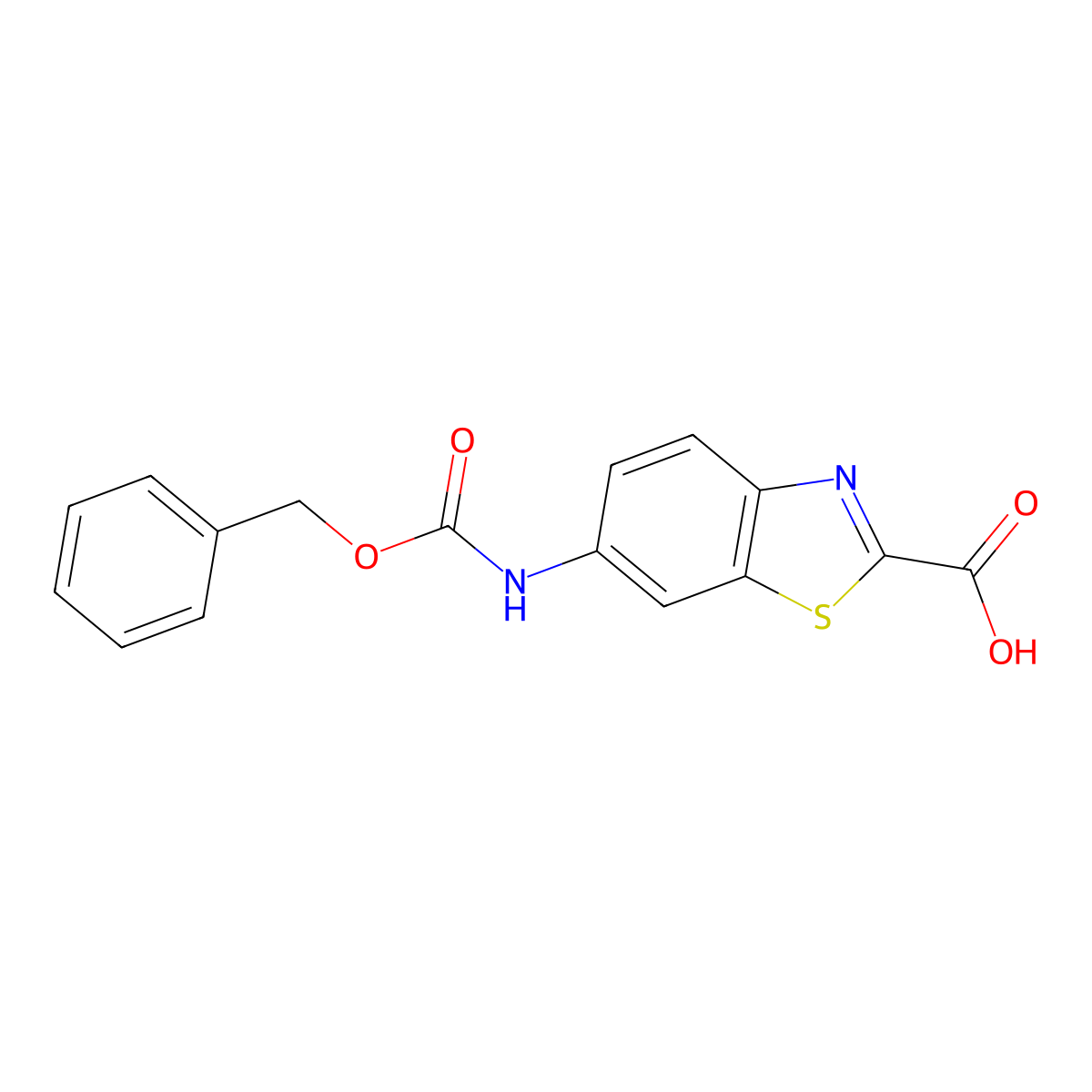 6-{[(Benzyloxy)carbonyl]amino}-1,3-benzothiazole-2-carboxylic acid molecular structure, CAS 2580244-53-5