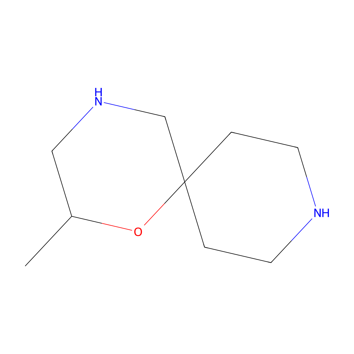 2-Methyl-1-oxa-4,9-diazaspiro[5.5]undecane molecular structure, CAS 2580248-32-2
