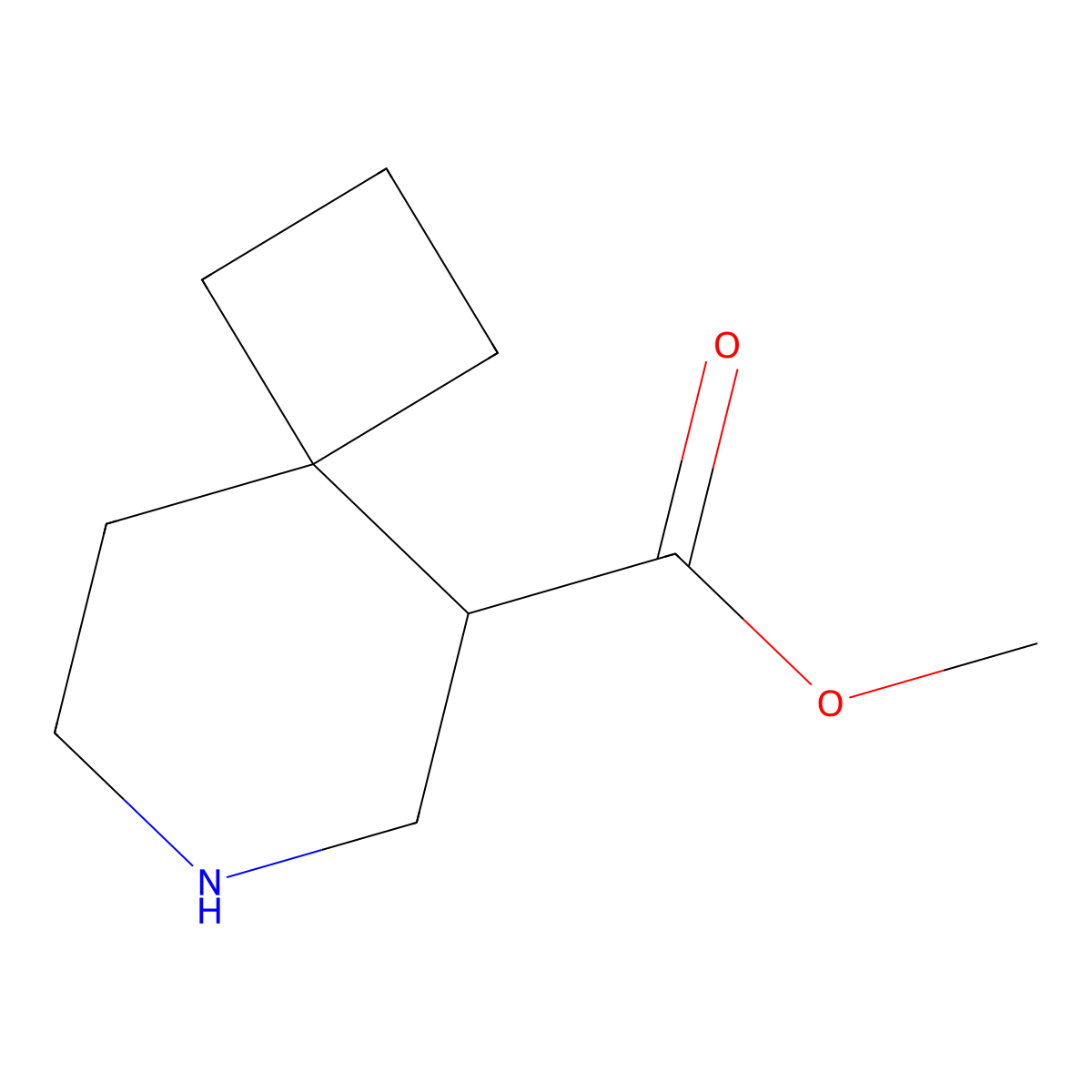 Methyl 7-azaspiro[3.5]nonane-5-carboxylate molecular structure, CAS 2580248-75-3