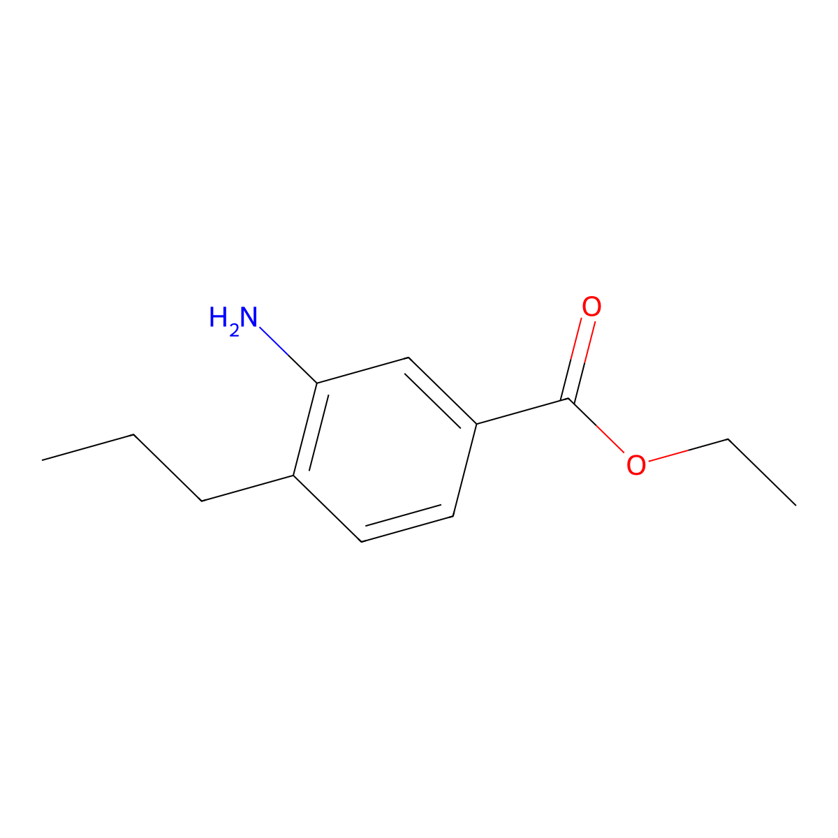 Ethyl 3-amino-4-propylbenzoate molecular structure, CAS 2580248-78-6