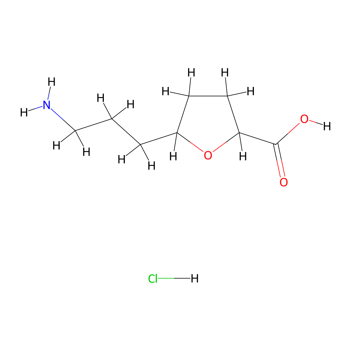5-(3-Aminopropyl)oxolane-2-carboxylicacidhydrochloride molecular structure, CAS 2580249-33-6