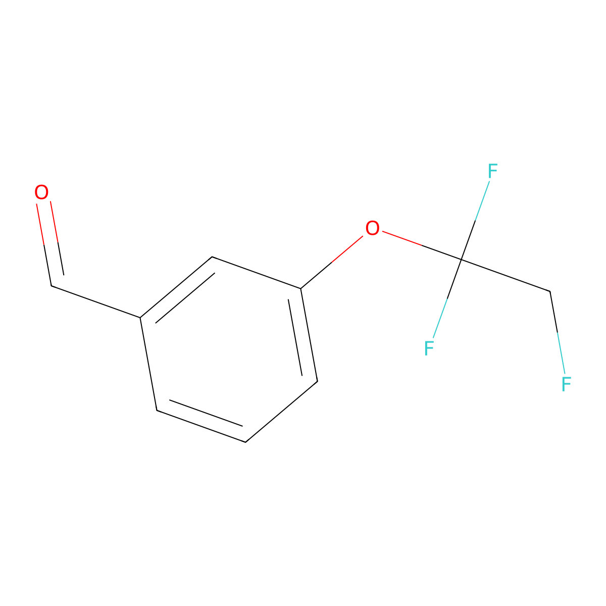3-(1,1,2-Trifluoroethoxy)benzaldehyde molecular structure, CAS 2580250-23-1