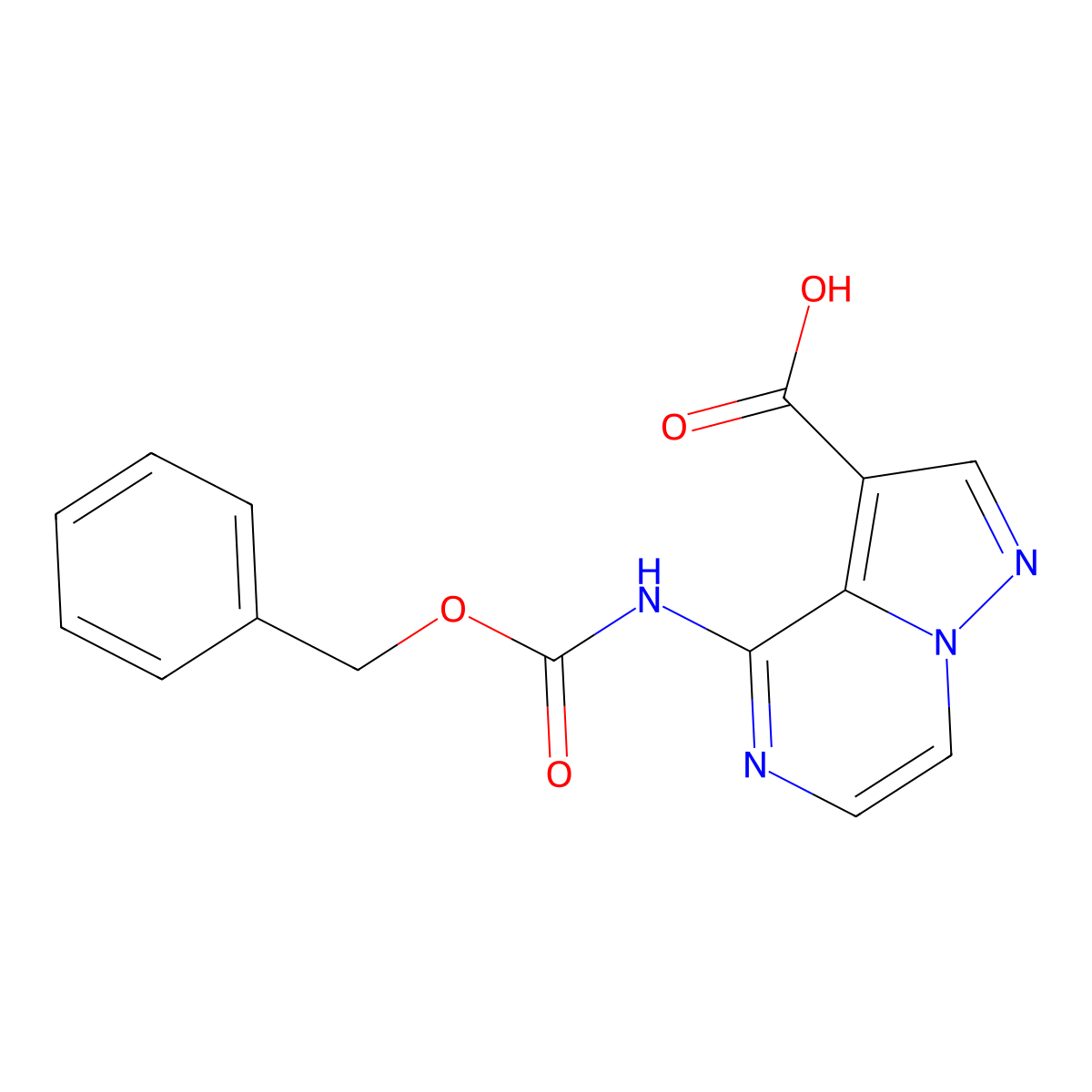 4-{[(Benzyloxy)carbonyl]amino}pyrazolo[1,5-a]pyrazine-3-carboxylic acid molecular structure, CAS 2580251-46-1
