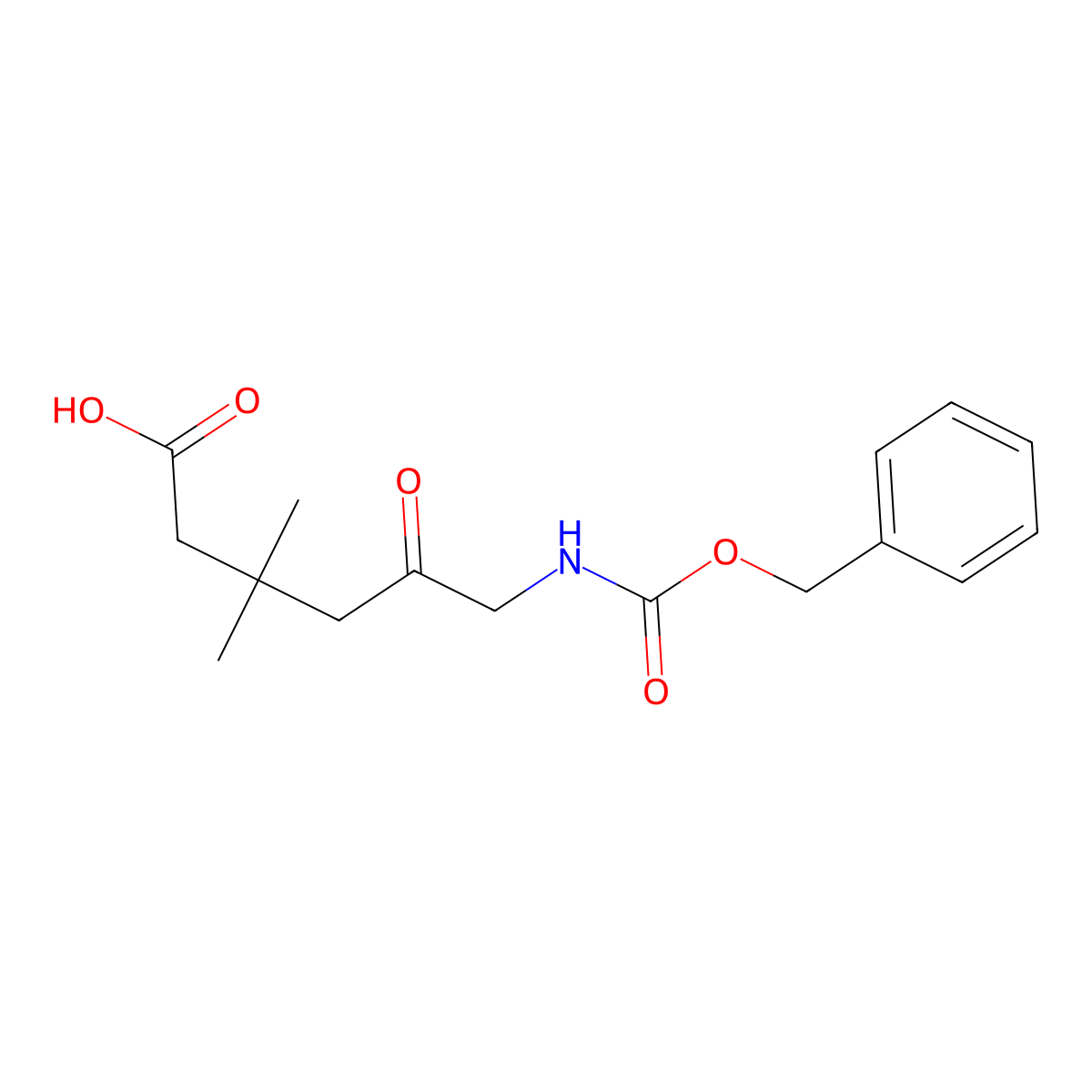 6-{[(Benzyloxy)carbonyl]amino}-3,3-dimethyl-5-oxohexanoic acid molecular structure, CAS 2580251-59-6