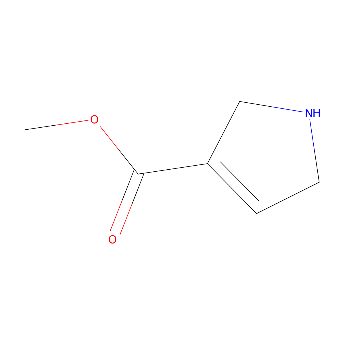 methyl 2,5-dihydro-1H-pyrrole-3-carboxylate molecular structure, CAS 2580252-02-2