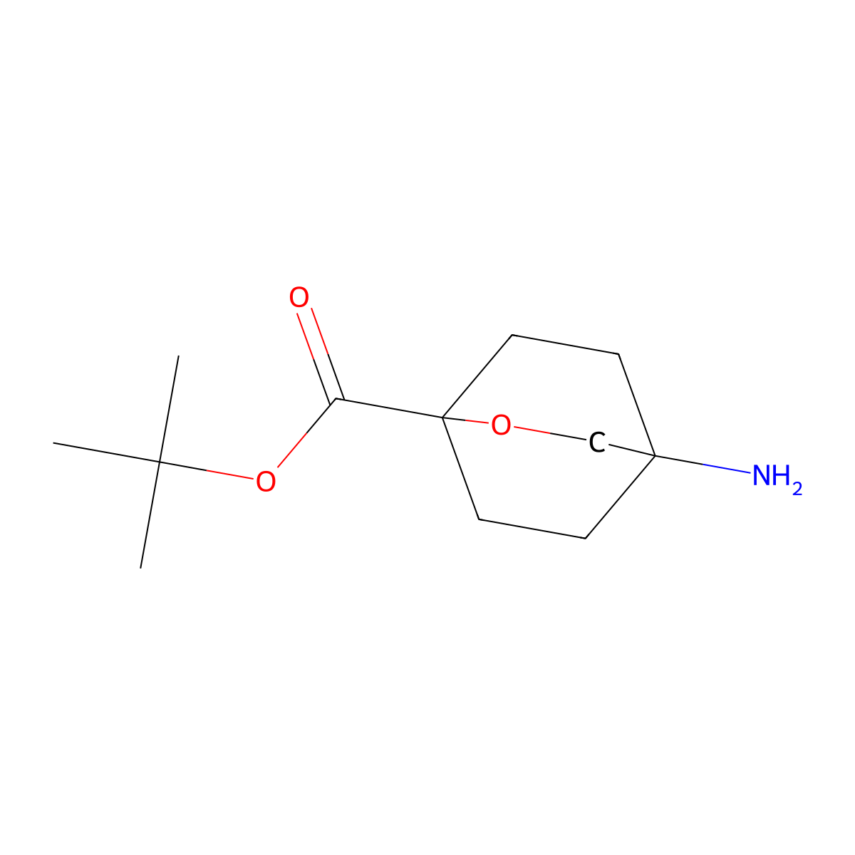 Tert-butyl 4-amino-2-oxabicyclo[2.2.2]octane-1-carboxylate molecular structure, CAS 2580252-21-5