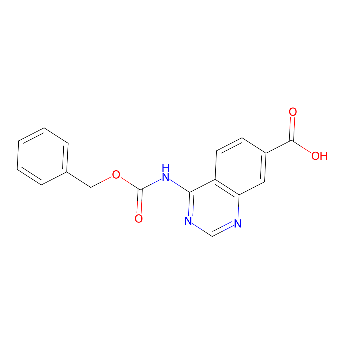 4-{[(Benzyloxy)carbonyl]amino}quinazoline-7-carboxylic acid molecular structure, CAS 2580252-82-8