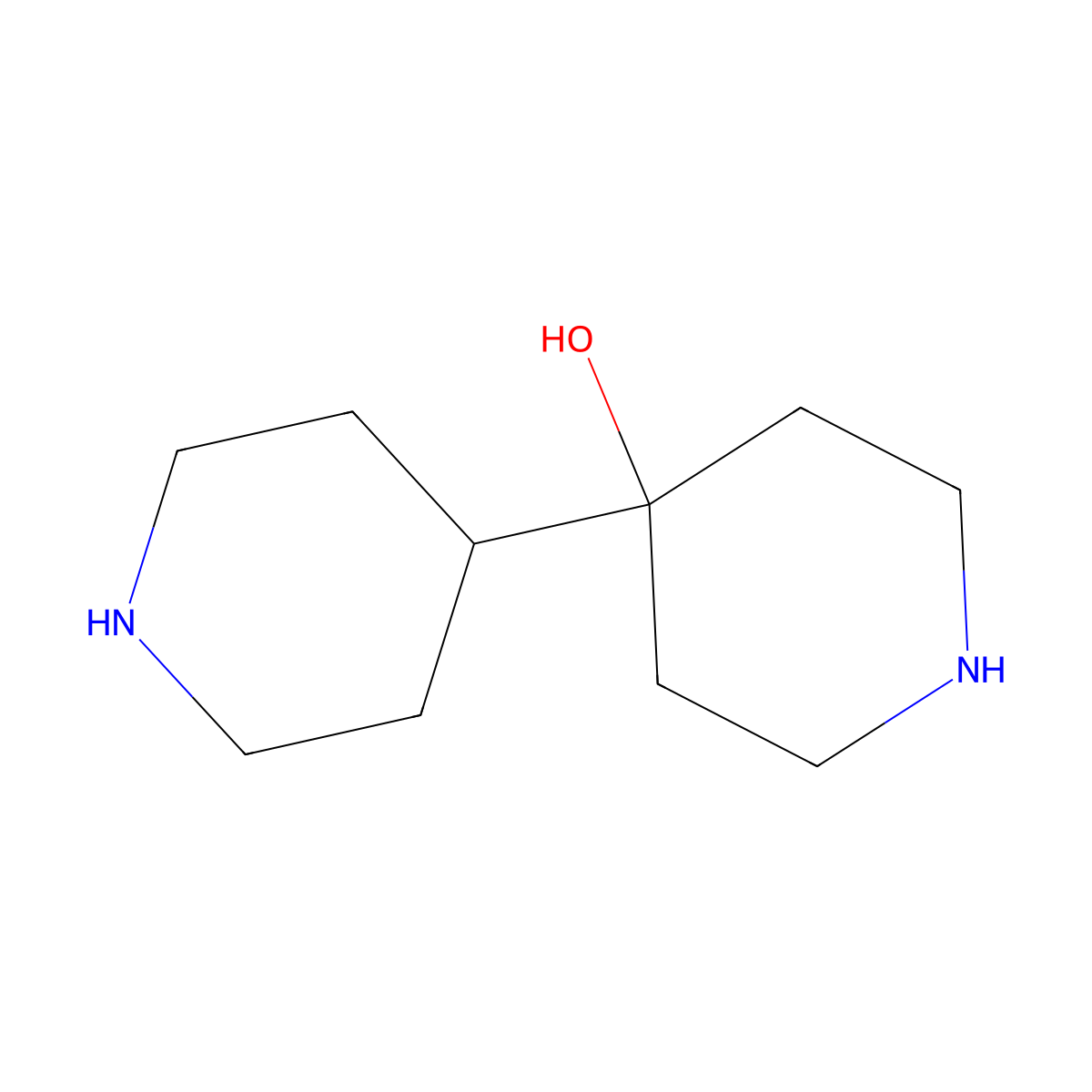 [4,4'-Bipiperidin]-4-ol molecular structure, CAS 2580252-90-8