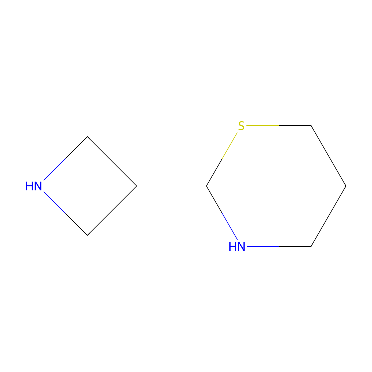 2-(Azetidin-3-yl)-1,3-thiazinane molecular structure, CAS 2580252-91-9