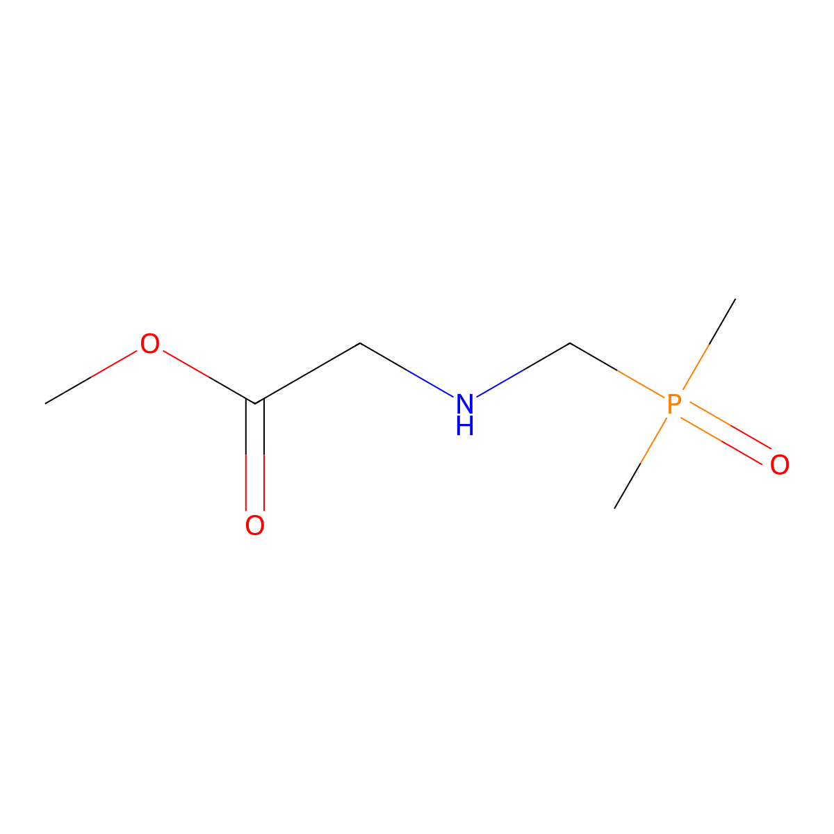 Methyl 2-{[(dimethylphosphoryl)methyl]amino}acetate molecular structure, CAS 2580253-61-6